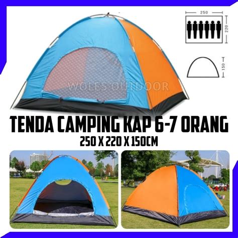 Jual Tenda Camping Kapasitas 6 Orang Ada Jendela Tenda Kemping