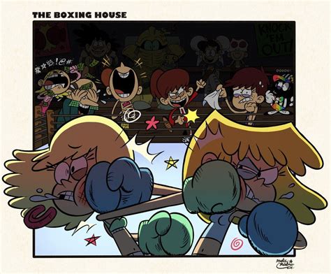 Mm Loud House Style Leni Vs Lori Boxing By Master Rainbow