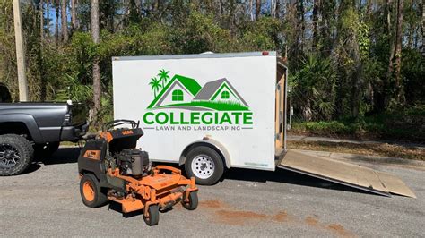 6x10 Enclosed Trailer Lawn Care Setup Is It The Perfect Size Youtube