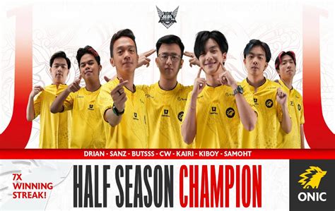 Klasemen MPL ID Season 11 Week 3 Onic Jadi Juara Paruh Musim Mobile