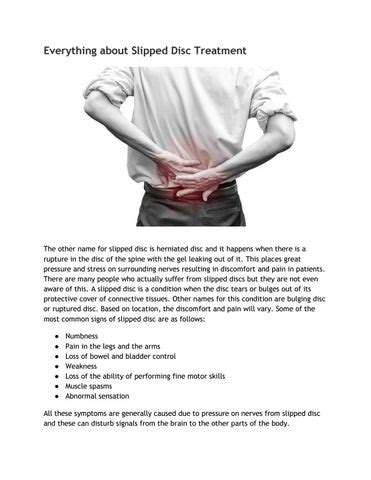 Everything About Slipped Disc Treatment by Painhospital - Issuu