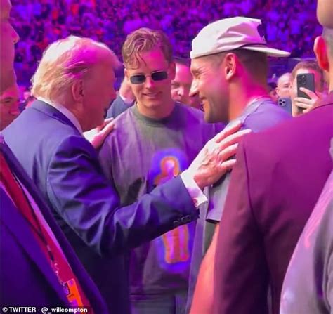 Nfl Stars Joe Burrow And Nick Bosa Greet Donald Trump At Ufc 299 With