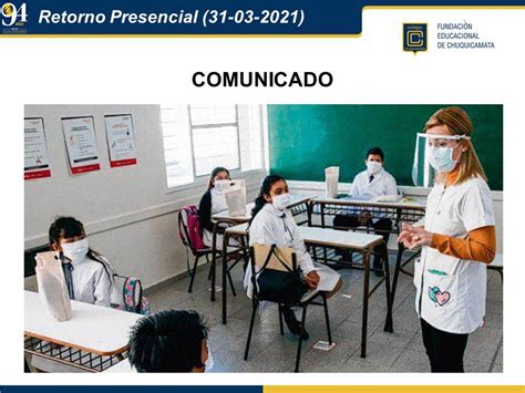 Comunicado Retorno Presencial Colegio Chuquicamata