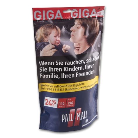 Pall Mall Red Giga Beutel 95g Kambli Schreiben Schenken Genießen