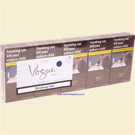 Vogue Superslims Essence Blue 10 Packs Of 20 Cigarettes Bleue