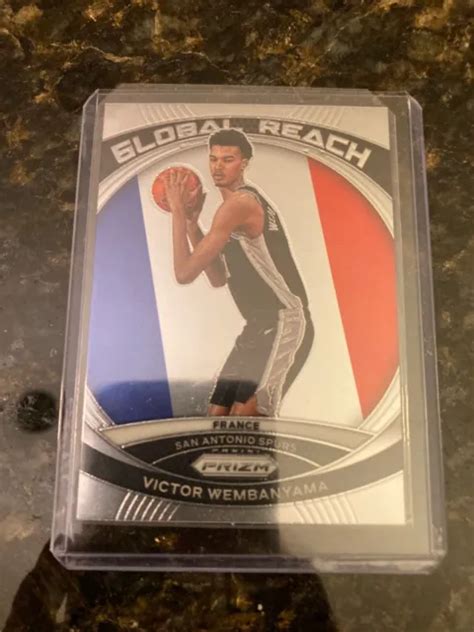 Panini Prizm Victor Wembanyama Rc Global Reach Spurs Rookie