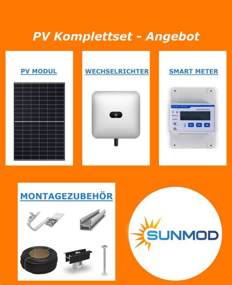 Pv Anlage Komplettset Kwp Sunmod Photovoltaik Onlineshop