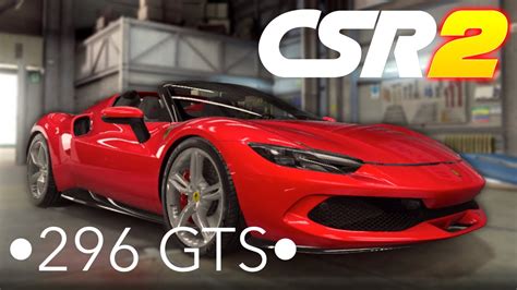 296 GTS MAXED Tune Shift Pattern CSR 2 YouTube