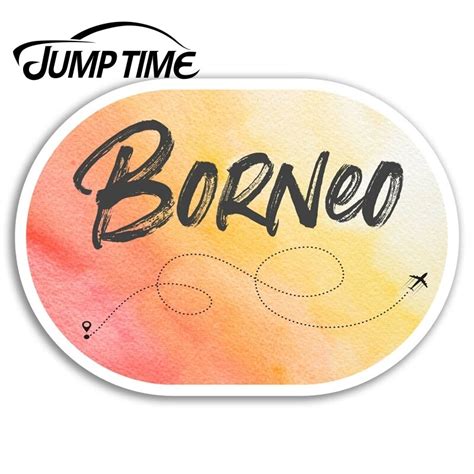 Jump Time For Borneo Pegatinas De Vinilo Para Ordenador Port Til