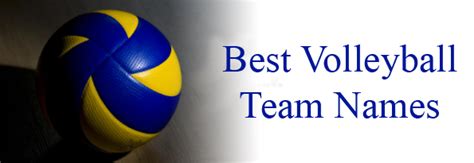 100+ Volleyball Team Names - The Best List and Ideas 2021 - Widget Box