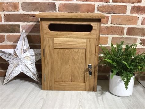 Handcrafted A4 Oak Post Box Letter Box Postbox Etsy Uk