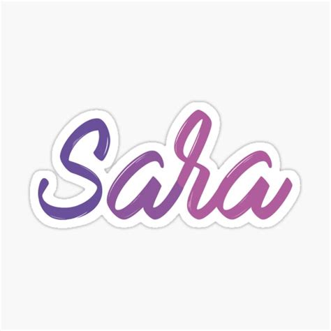 Sara Sticker For Sale By Shalomjoy Redbubble