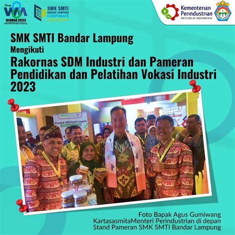 SMK SMTI Bandar Lampung Mengikuti Kegiatan Rakornas SDM Industri Dan