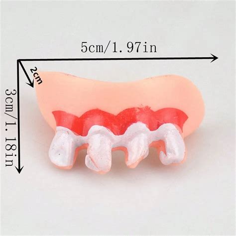 8pcs Funny False Teeth April Fools' Day Prank Toys Joke Gag Denture Set ...