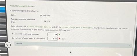Solved Accounts Receivable Analysis A Company Reports The