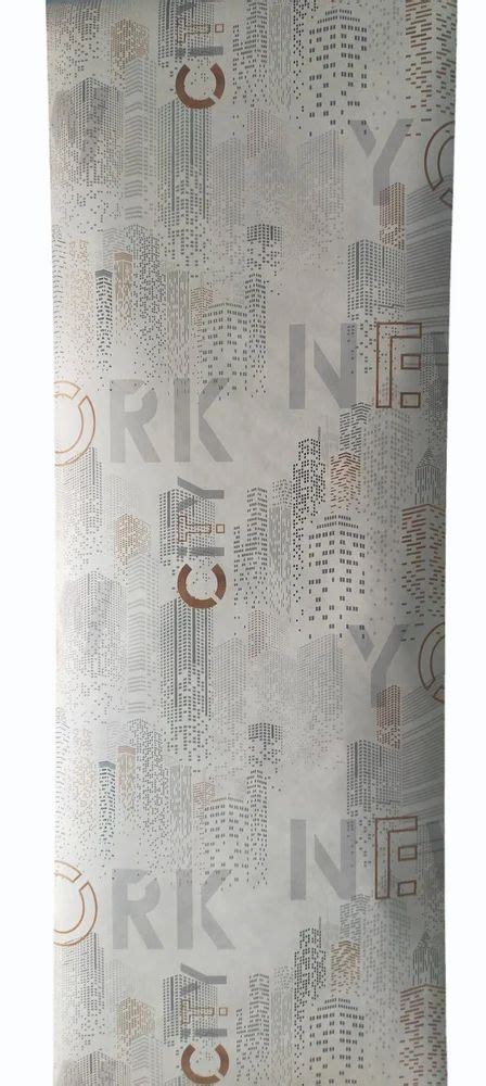 Grey Vinyl Printed Wallpaper For Wall Decor At Rs 900 Sq Ft In