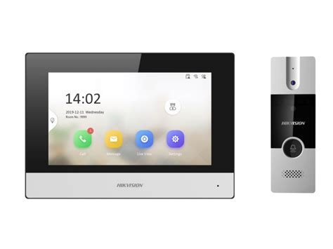 Гибридный IP видеодомофон Hikvision DS-KIS302-P - купить по цене 17 605 ...