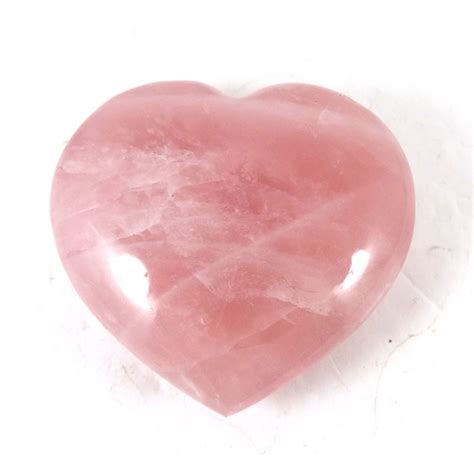 Pink Rose Quartz Polished Heart