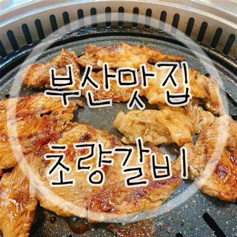 부산역고기집 맛집추천돼지갈비맛에 반하고온 초량갈비 네이버 블로그