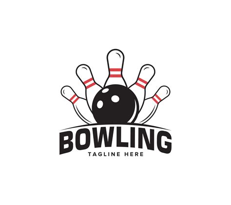 Bowling Sports Logo Design On White Background Vector Illustration 21978148 Vector Art At Vecteezy