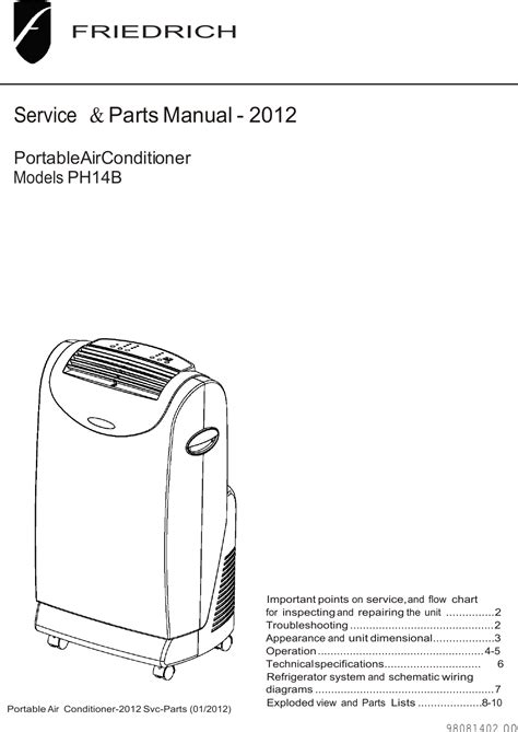 Friedrich Portable Air Conditioner Manual The Ultimate Guide For 2023