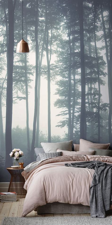 Sea Of Trees Forest Mural Wallpaper Uk Bedroom