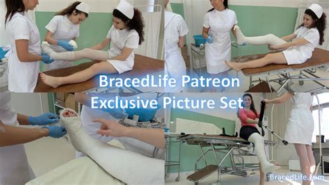 Nurse With Long Leg Plaster Cast Bonus Stills By Medicbrace On