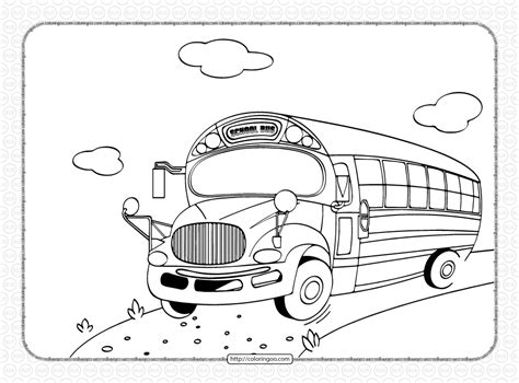 School Bus Coloring Sheet Printable