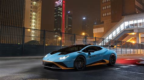 1920x1080 Lamborghini Light Blue Metallic Coupe 5k Laptop Full HD 1080P ...