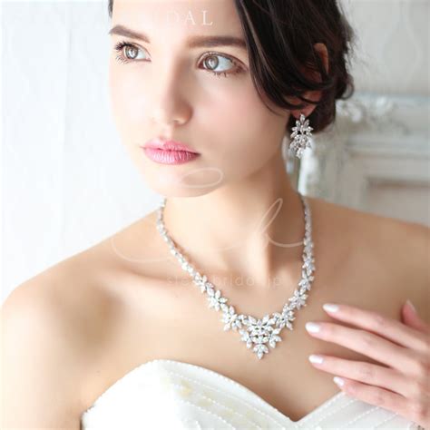 Tvドラマ使用＊キュービックジルコニア ウェディングジュエリー シルフィー ネックレス Stella Bridal オシャレ花嫁さま御用達ブライダルアクセサリーショップ ＜ステラブライダル＞