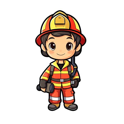 Cute Sticker Fire Fighting Equipment Firefighter Cute Sticker Fire