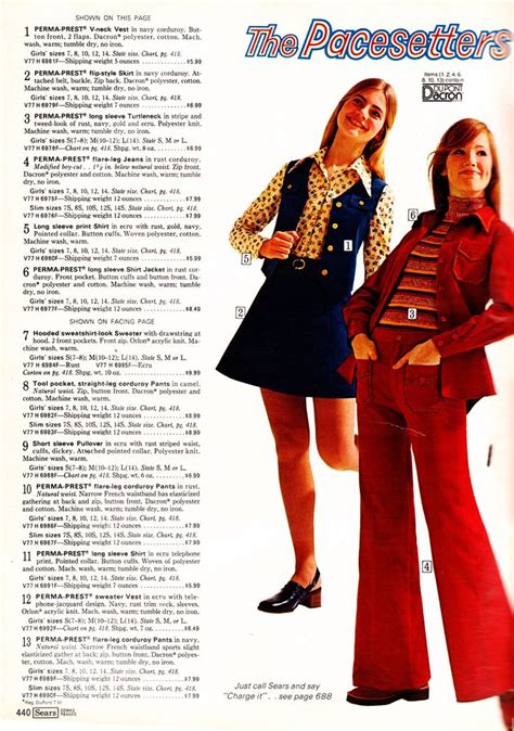 Retrospace Mini Skirt Monday 163 Sears 1974 Catalog Girls Seventies Fashion Decades