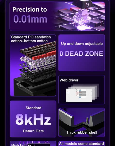 Aula Win He Magnetic Keyboard Rt Gaming Wired Rgb Hot Swap Khz Low Latency Mechanical