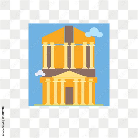 Petra vector icon isolated on transparent background, Petra logo design ...