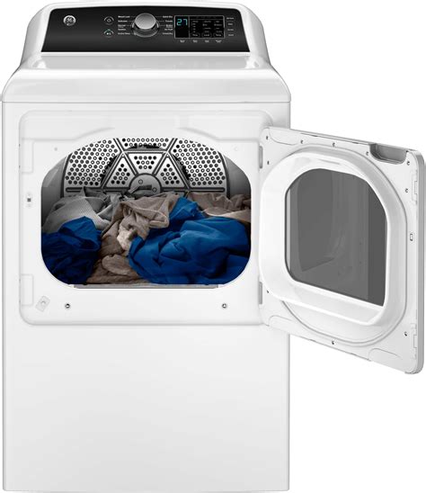 Ge 74 Cu Ft Front Load Electric Dryer With Sensor Dry White With