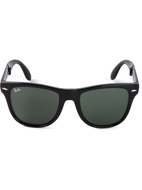 Lyst Ray Ban Square Frame Sunglasses In Black For Men