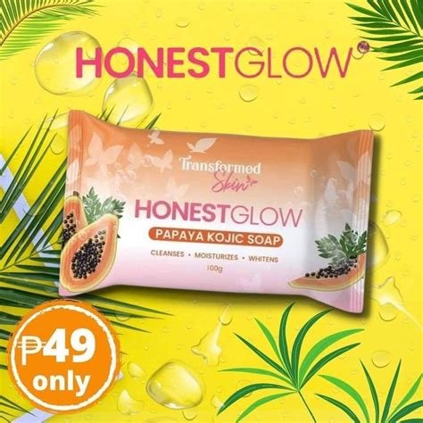 Honest Glow Kojic Papaya Soap By Transformed Skin G Shopee Philippines