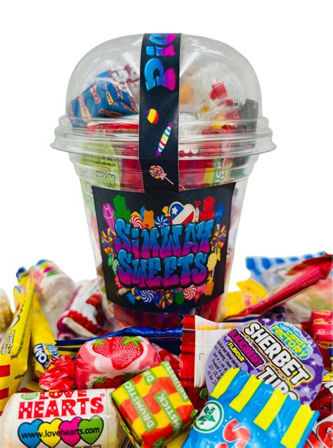 Wrapped Retro Sweet Cup Simway Sweets