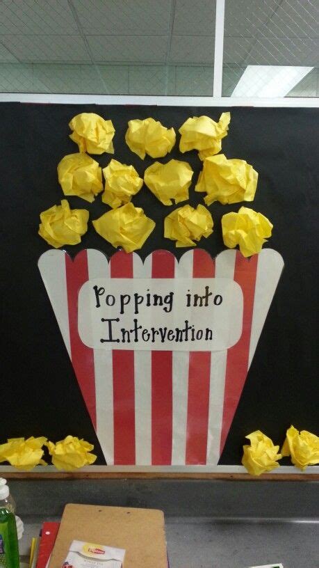 Elementary School Bulletin Board Popping Into Intervention