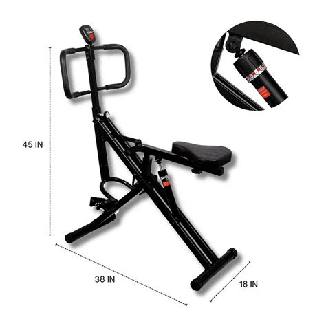 Total Crunch Power Rider Home Gym Equipment For Cardio Core And Glute