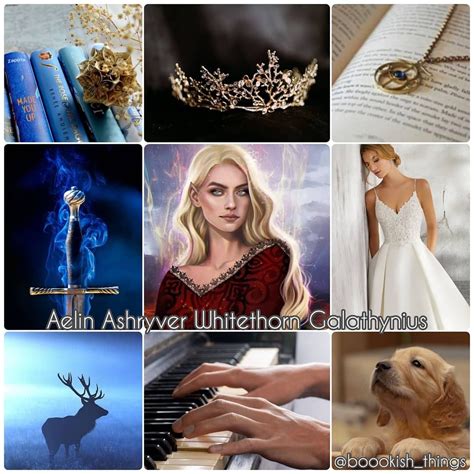 Aelin Ashryver Whitethorn Galathynius Collage Made By Boookishthings