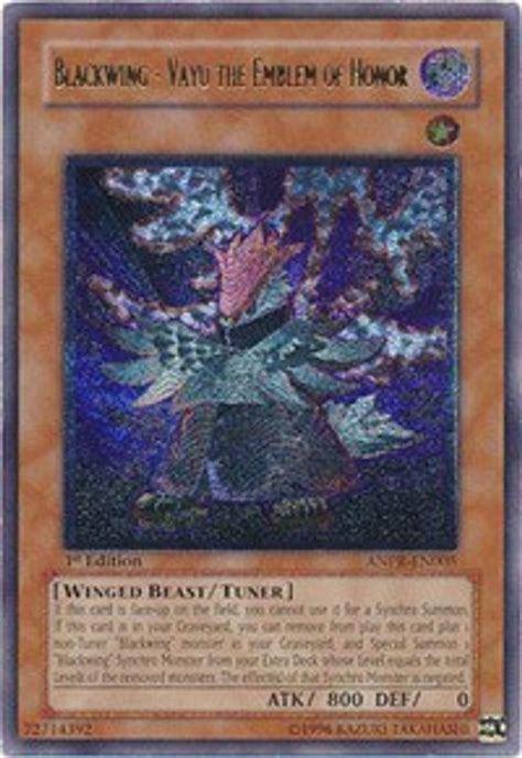 Blackwing Vayu The Emblem Of Honor Utr Ancient Prophecy Yugioh