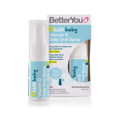 Betteryou Dlux Vitamin D Baby Oral Spray Ml Spray Oral Vitamine D