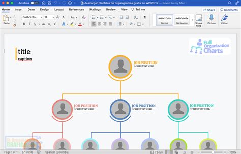 ᐈ Descargar Gratis Plantillas Organigramas Word Y Power Point