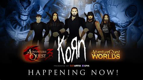 Happening Now Korn Battle Concert Adventure Quest 3D Cross Platform