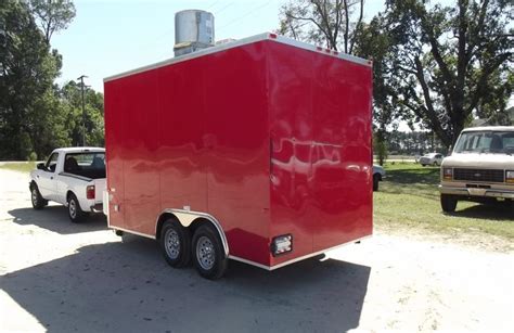 8.5x14 Tandem RED Concession Trailer - Sinks - Hood - Electrical06 ...