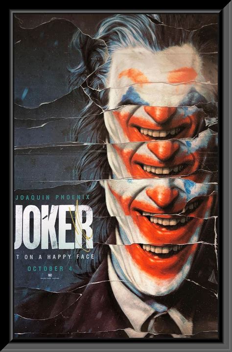 Joker Joaquin Phoenix Signed Movie Poster - Etsy
