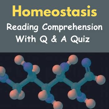 Homeostasis Reading Comprehension With Questions Answers Quiz