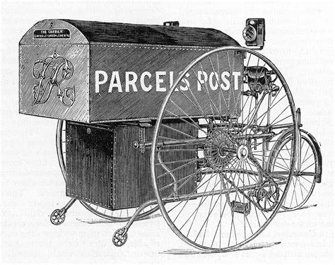 A Royal Mail Parcels Post Delivery Drawing By Mary Evans Picture