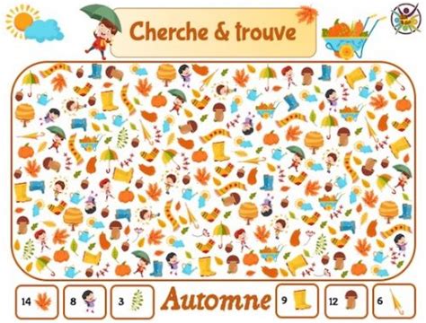 Cherche Et Trouve Automne Un Anniversaire En Or Jeu Gratuit